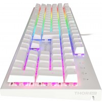 Klawiatura Dla Graczy Genesis Thor 303 White Podświetlenie RGB Mechaniczna Brown Switch