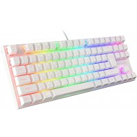 Klawiatura Dla Graczy Genesis Thor 303 Tkl White Podświetlenie RGB Mechaniczna Brown Switch