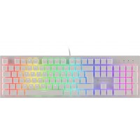 Klawiatura Dla Graczy Genesis Thor 303 White Hiszpańska Podświetlenie RGB Mechaniczna Brown Switch