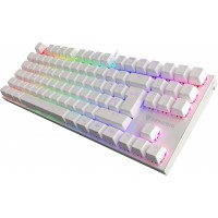 Klawiatura Dla Graczy Genesis Thor 303 Tkl White Hiszpańska Podświetlenie RGB Mechaniczna Brown Switch