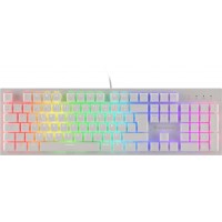 Klawiatura Dla Graczy Genesis Thor 303 White Francuska Podświetlenie RGB Mechaniczna Brown Switch