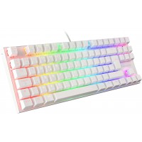 Klawiatura Dla Graczy Genesis Thor 303 Tkl White Francuska Podświetlenie RGB Mechaniczna Brown Switch