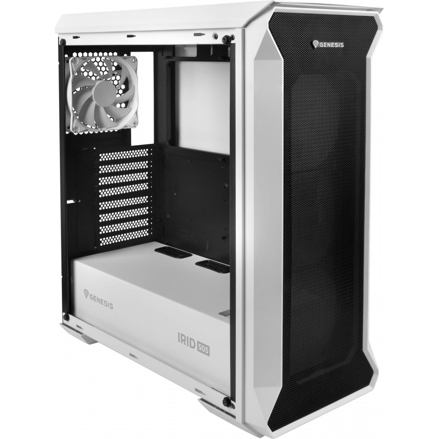 Obudowa Genesis Irid 505 White Midi Tower Z Oknem, USB 3.0