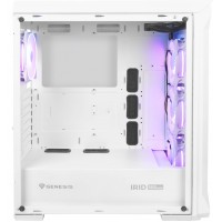 Obudowa Genesis Irid 505 ARGB White Midi Tower Z Oknem, USB 3.0