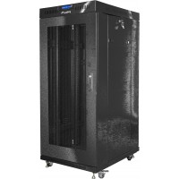 Szafa Instalacyjna Rack Stojąca 19" 15u 800x1000 Czarna Drzwi Perforowane LCD Lanberg Flat Pack