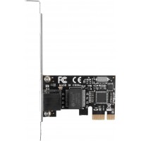 Karta Sieciowa Lanberg PCI-E 1x RJ45 1Gb Rtl8111c Śledź Low Profile