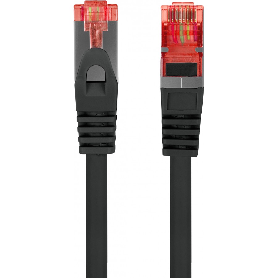 Patchcord Kat.6 FTP LSZH CU 0.5m Czarny Fluke Passed Lanberg