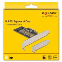 Karta PCI Express X4->1x M.2 Key M Nvme Internal Śledź Low Profile Delock