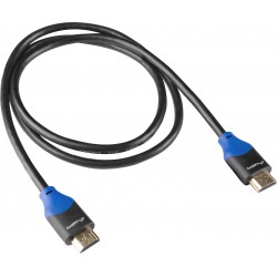 Kabel HDMI M/M V2.0 1m 4k Pełna Miedź Czarny Box Lanberg