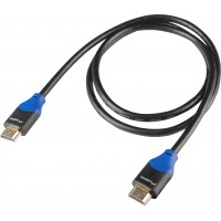 Kabel HDMI M/M V2.0 1m 4k Pełna Miedź Czarny Box Lanberg