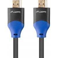 Kabel HDMI M/M V2.0 1m 4k Pełna Miedź Czarny Box Lanberg