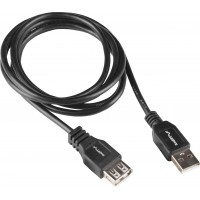 Przedłużacz USB-A M/F 2.0 1m Czarny Box Lanberg