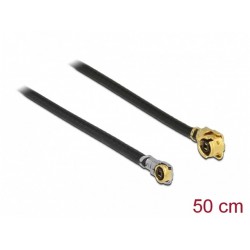 Kabel Antenowy MHF I(M)->MHF Iv(M) 0.5m Delock