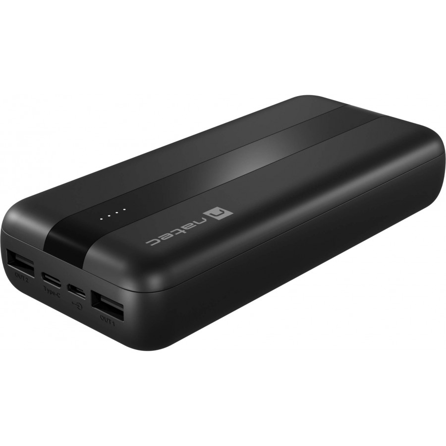 Powerbank Natec Trevi 20000mAh 2x USB-A + 1x USB-C Czarny