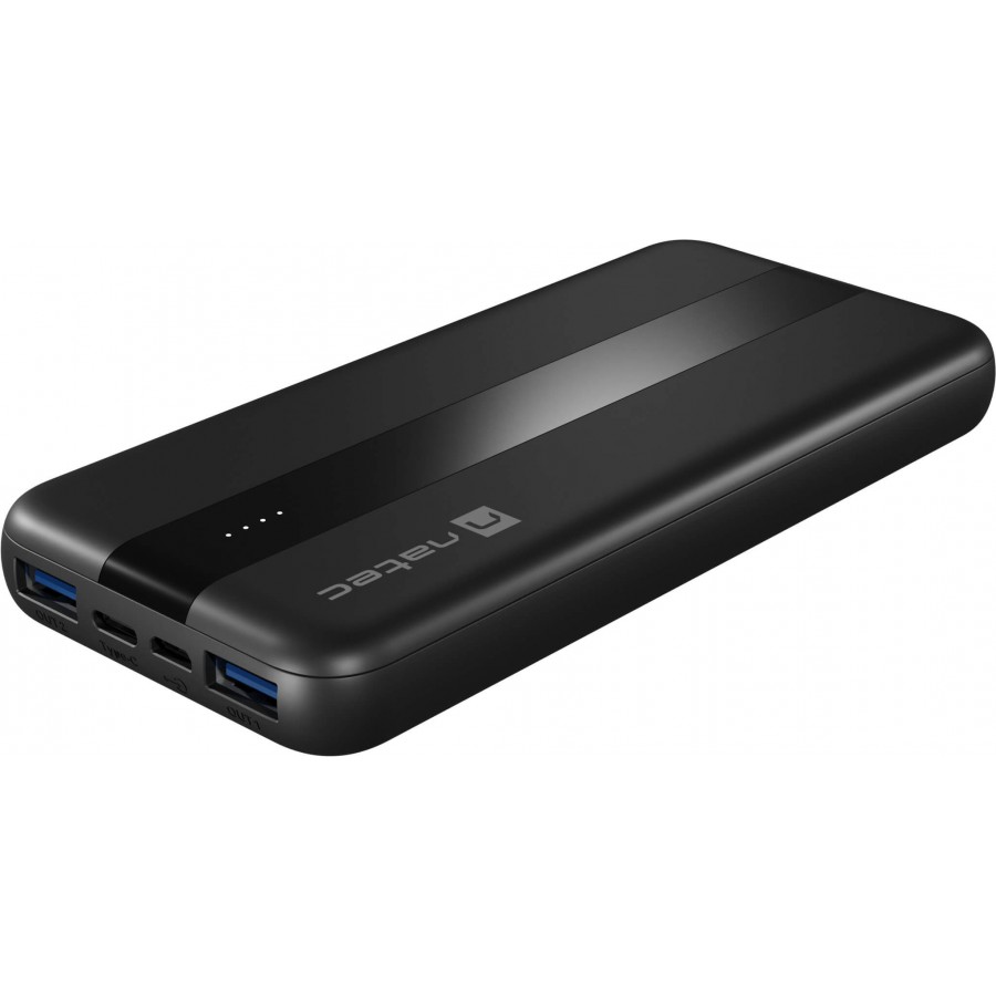 Powerbank Natec Trevi Slim Q 10000mAh 2x USB QC3.0 + 1x PD Czarny