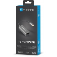 Karta Sieciowa Natec Cricket USB-C 3.1 1x RJ45 1Gb Na Kablu