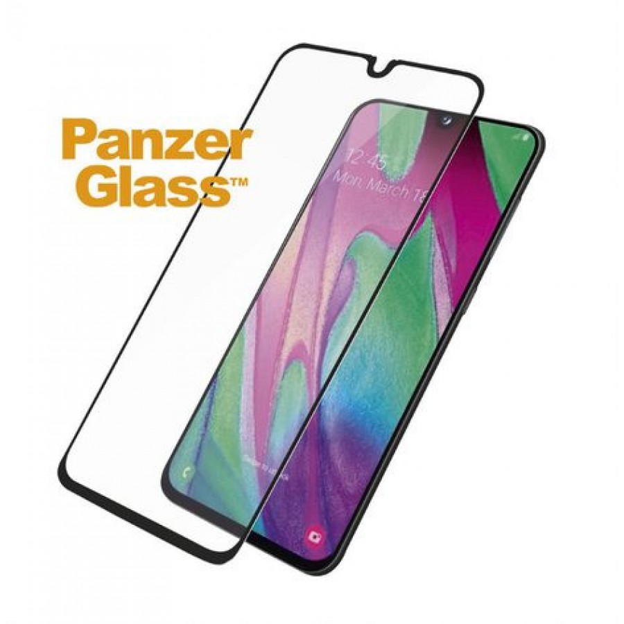 Szkło Hartowane Panzerglass Do Samsung A40 Antybakteryjne Czarny