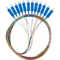 Pigtail Światłowód SM SC/UPC Semi Tight 9/125 G657A1 12x2m Multikolor Lanberg