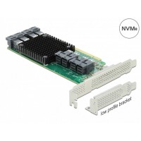 Karta PCI Express X16->8x Sas Mini HD SFF-8643 Nvme Delock