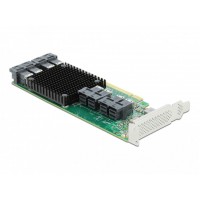 Karta PCI Express X16->8x Sas Mini HD SFF-8643 Nvme Delock