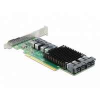 Karta PCI Express X16->8x Sas Mini HD SFF-8643 Nvme Delock