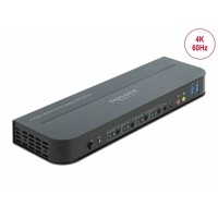 Switch KVM Delock 4x HDMI USB+Audio 4k 60 Hz