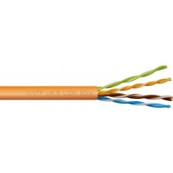 Kabel Lan UTP Kat.6 500m B2ca Drut CU LSZH Orange Fluke Passed Lanberg