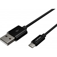 Kabel USB-C(M)->USB-A(M) 2.0 1m Oplot Czarny Natec Prati