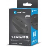 Mysz Natec Harrier 2 Bezprzewodowa 1600dpi Bluetooth 5.1 Czarna