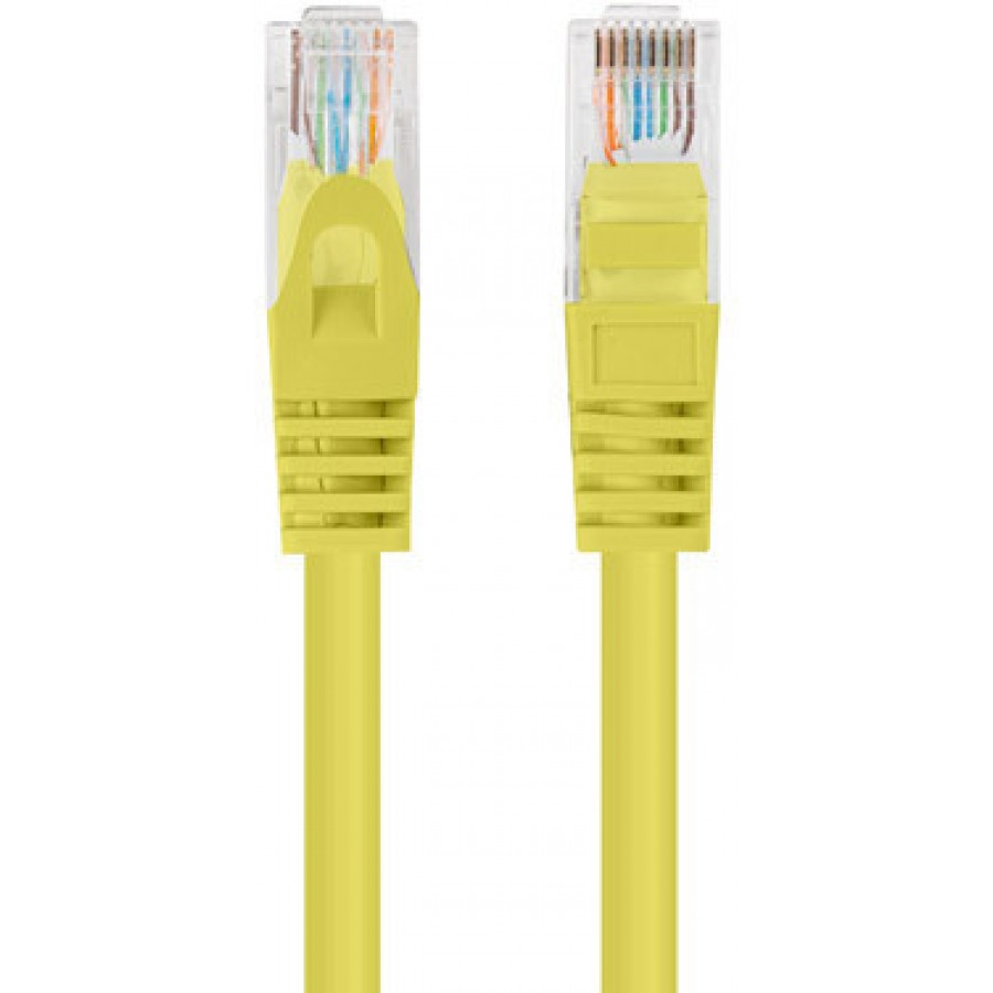 Patchcord Kat.5e Utp 1m Żółty Fluke Passed Lanberg 10-Pack