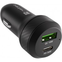 Ładowarka Samochodowa Natec Coney 1x USB 1x USB-C Power Delivery 3.0 48W QC3.0 Czarna