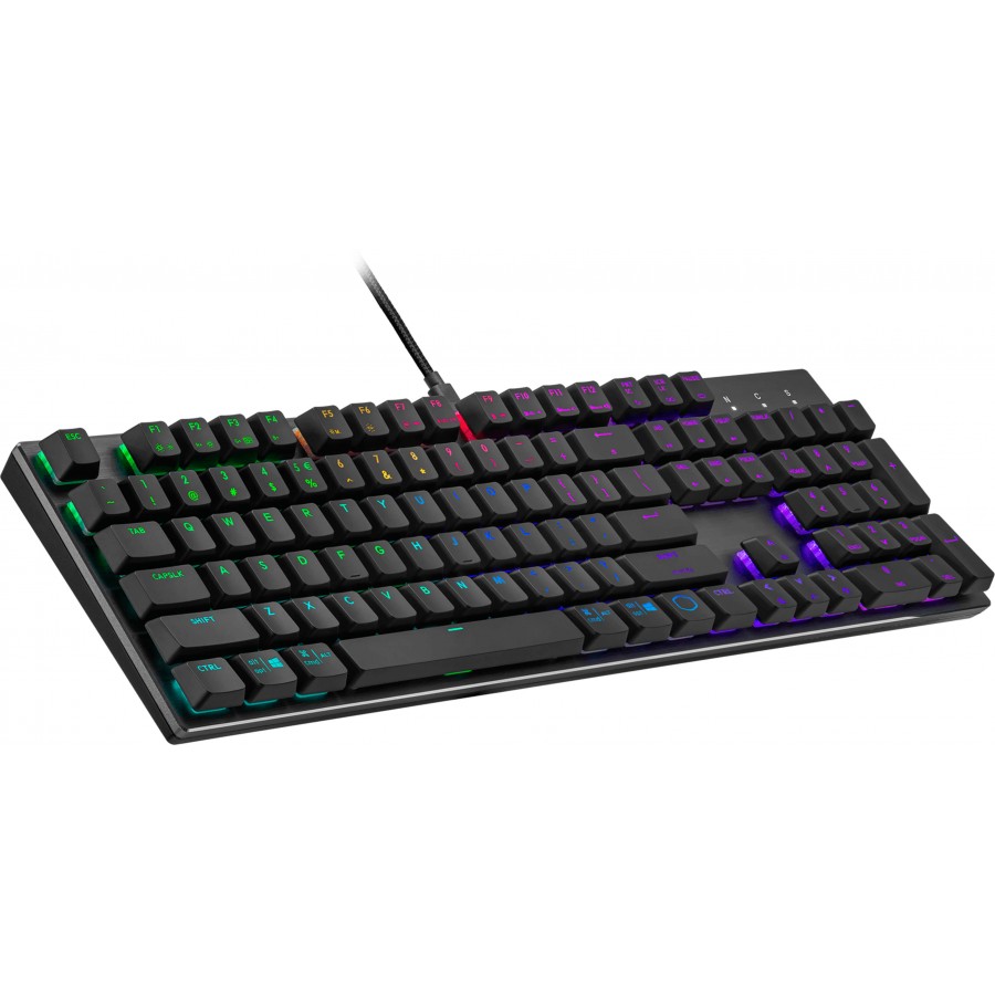 Klawiatura Dla Graczy Cooler Master SK652 Podświetlenie RGB Mechaniczna Low Profile Switch Red