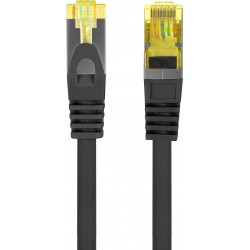 Patchcord Kat.6a S/FTP Lszh Cu 0.25m Czarny Fluke Passed Lanberg