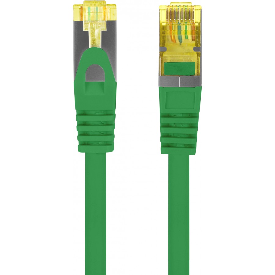 Patchcord Kat.6a S/FTP Lszh Cu 0.5m Zielony Fluke Passed Lanberg