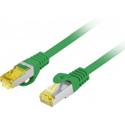 Patchcord Kat.6a S/FTP Lszh Cu 1.5m Zielony Fluke Passed Lanberg