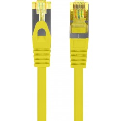 Patchcord Kat.6a S/FTP Lszh Cu 0.25m Żółty Fluke Passed Lanberg