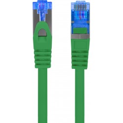 Patchcord Kat.6a S/FTP Lszh Cca 0.25m Zielony Fluke Passed Lanberg