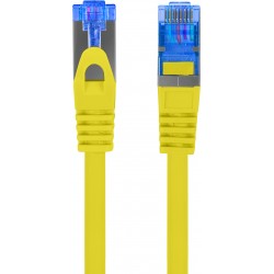 Patchcord Kat.6a S/FTP Lszh Cca 0.25m Żółty Fluke Passed Lanberg