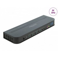 Switch KVM Delock 4x Displayport 4x USB-B+Audio 8K