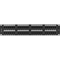 Patch Panel 48 Port 2u 19” Kat.6 Czarny Lanberg