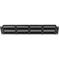 Patch Panel 48 Port 2u 19” Kat.6 Czarny Lanberg