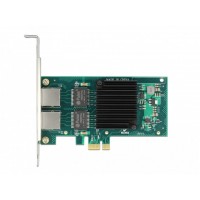 Karta PCI Express X1->2x Gigabit Lan ŚLEDź Low Profile Delock