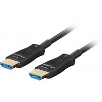 Kabel HDMI M/M V2.1 20m 8k Czarny Optyczny AOC Lanberg