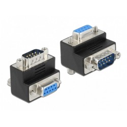 Adapter D-SUB(9pin)(M)->D-SUB(9pin)(F) Kątowy 270° Delock