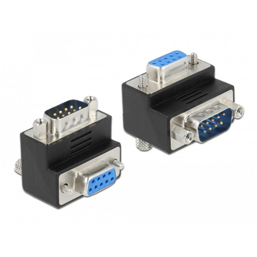 Adapter D-SUB(9pin)(M)->D-SUB(9pin)(F) Kątowy 270° Delock