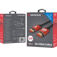 Kabel HDMI M/M V2.1 3m 8k 60Hz Premium Do PS5/PS4 Genesis