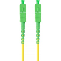 Patchcord Światłowodowy SM SC/APC-SC/APC Simplex 3.0mm Lszh G657A1 1m Żółty Lanberg