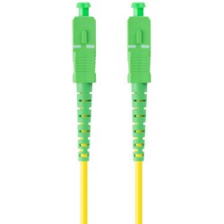 Patchcord Światłowodowy SM SC/APC-SC/APC Simplex 3.0mm Lszh G657A1 2m Zółty Lanberg