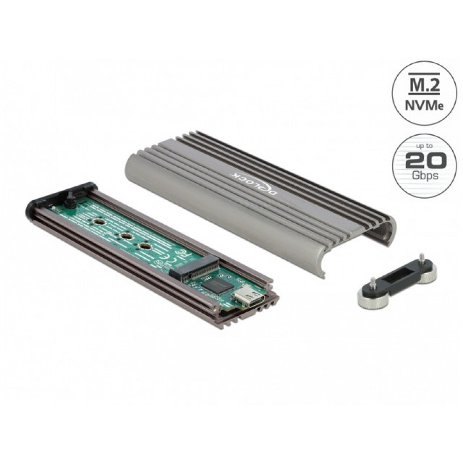 Obudowa SSD Zewnętrzna Delock M.2 Nvme PCIE SSD USB-C 3.2 Gen 2x2