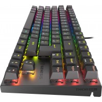 Klawiatura Dla Graczy Genesis Thor 303 Tkl Black Czeska/Słowacka Podświetlenie RGB Mechaniczna Red Hot Swap